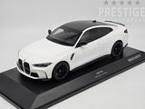 Minichamps 2020 BMW M4 Competition G82 Coupe White 1:18 Scale - New