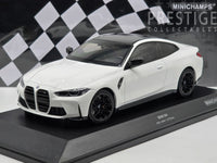 Minichamps 2020 BMW M4 Competition G82 Coupe White 1:18 Scale - New