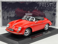 Norev 1954 Porsche 356 Speedster Red 1:18 Scale Model Car - New