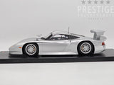 Werk83 1997 Porsche 911 GT1 Street Plain Body (996) Metallic Silver 1:18 - New