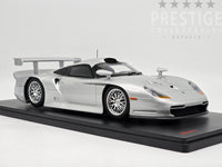 Werk83 1997 Porsche 911 GT1 Street Plain Body (996) Metallic Silver 1:18 - New