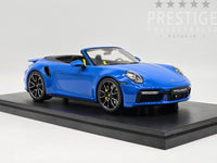 GT Spirit 2020 Porsche 911 (992) Turbo S Cabriolet Shark Blue 1:18 - New