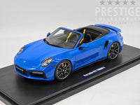 GT Spirit 2020 Porsche 911 (992) Turbo S Cabriolet Shark Blue 1:18 - New