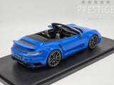 GT Spirit 2020 Porsche 911 (992) Turbo S Cabriolet Shark Blue 1:18 - New