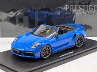 GT Spirit 2020 Porsche 911 (992) Turbo S Cabriolet Shark Blue 1:18 - New