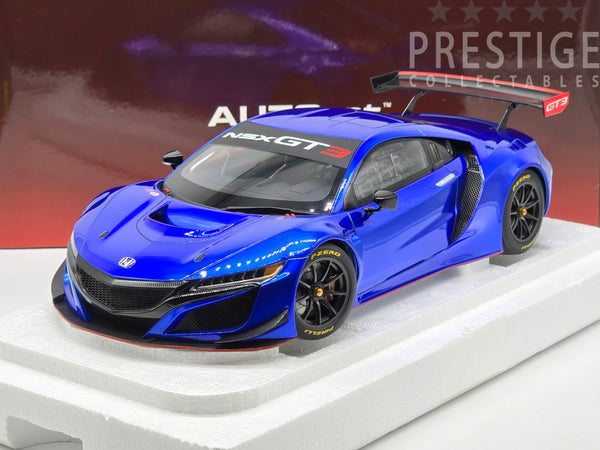 AUTOart 2018 Honda NSX GT3 Hyper Blue Plain Body 81896 1:18 - New