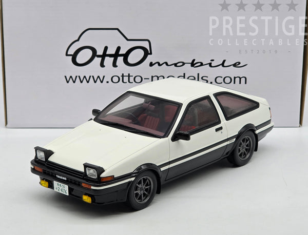 Ottomobile 1985 Toyota Sprinter Trueno Apex AE86 White / Black 1:18 - New