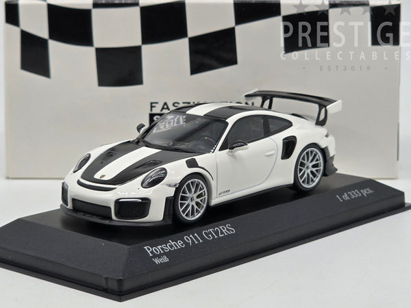 Minichamps 2018 Porsche 911 GT2 RS (991.2) Weiss White w Silver Wheels 1:43 - New