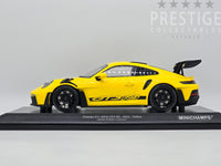 Minichamps 2023 Porsche 911 GT3 RS 992 Racing Yellow * RARE * 1:18 - New