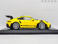 Minichamps 2023 Porsche 911 GT3 RS 992 Racing Yellow w Silver Wheels 1:18 - New