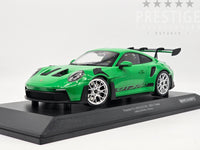 Minichamps 2023 Porsche 911 GT3 RS 992 Green w Silver Wheels 1:18 - New