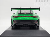 Minichamps 2023 Porsche 911 GT3 RS 992 Green w Silver Wheels 1:18 - New