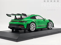 Minichamps 2023 Porsche 911 GT3 RS 992 Green w Silver Wheels 1:18 - New