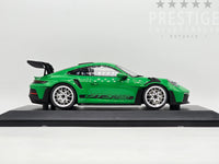 Minichamps 2023 Porsche 911 GT3 RS 992 Green w Silver Wheels 1:18 - New