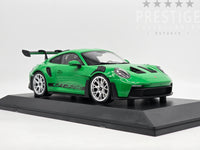 Minichamps 2023 Porsche 911 GT3 RS 992 Green w Silver Wheels 1:18 - New