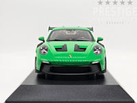 Minichamps 2023 Porsche 911 GT3 RS 992 Green w Silver Wheels 1:18 - New