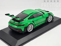 Minichamps 2023 Porsche 911 GT3 RS 992 Green w Silver Wheels 1:18 - New