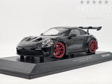 Minichamps 2023 Porsche 911 GT3 RS 992 Black w Red Wheels 1:18 - New