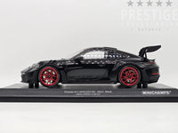 Minichamps 2023 Porsche 911 GT3 RS 992 Black w Red Wheels 1:18 - New