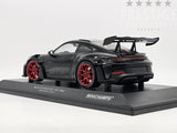 Minichamps 2023 Porsche 911 GT3 RS 992 Black w Red Wheels 1:18 - New