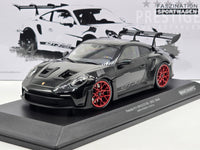 Minichamps 2023 Porsche 911 GT3 RS 992 Black w Red Wheels 1:18 - New