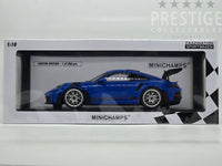 Minichamps 2023 Porsche 911 GT3 RS 992 Shark Blue w Silver Wheels 1:18 - New