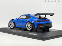 Minichamps 2023 Porsche 911 GT3 RS 992 Shark Blue w Silver Wheels 1:18 - New