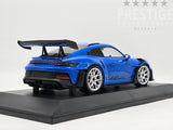 Minichamps 2023 Porsche 911 GT3 RS 992 Shark Blue w Silver Wheels 1:18 - New