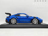 Minichamps 2023 Porsche 911 GT3 RS 992 Shark Blue w Silver Wheels 1:18 - New