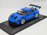 Minichamps 2023 Porsche 911 GT3 RS 992 Shark Blue w Silver Wheels 1:18 - New