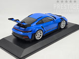 Minichamps 2023 Porsche 911 GT3 RS 992 Shark Blue w Silver Wheels 1:18 - New