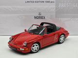 Norev 1990 Porsche 911 Carrera 4 Targa (964) Exclusive Indian Red 1:18 - New