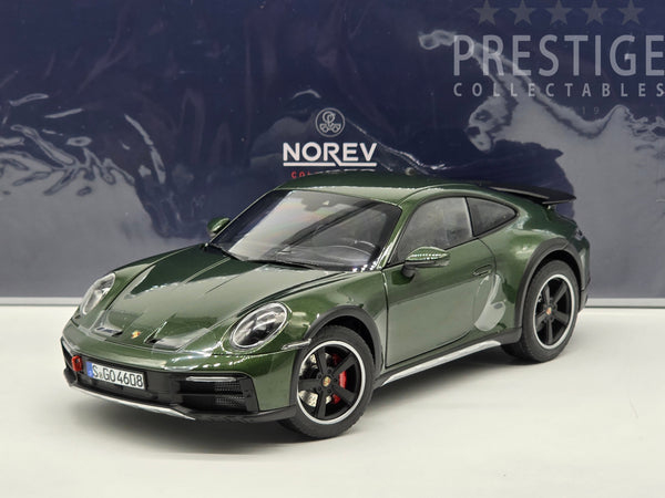 Norev 2023 Porsche 911 Dakar (992) Dark Green Metallic Adjustable 1:18 - New