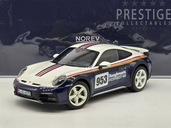 Norev 2023 Porsche 911 Dakar (992) Roughroads Livery Adjustable 1:18 - New