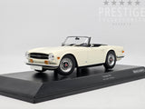 Minichamps 1969 Triumph TR6 Roadster LHD White 1:18 - New