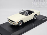 Minichamps 1969 Triumph TR6 Roadster LHD White 1:18 - New