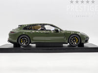 GT Spirit 2021 Porsche Panamera Turbo S Sport Turismo Dark Green Metallic 1:18 - New