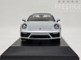 Minichamps 2021 Porsche 911 Targa 4 GTS (992) Silver Metallic 1:18 - New