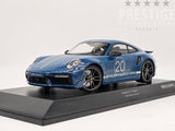 Minichamps 2021 Porsche 911 Turbo S (992) Sport Design Package Blue 1:18 - New