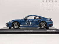 Minichamps 2021 Porsche 911 Turbo S (992) Sport Design Package Blue 1:18 - New