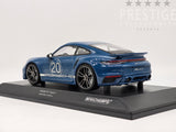 Minichamps 2021 Porsche 911 Turbo S (992) Sport Design Package Blue 1:18 - New