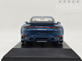 Minichamps 2021 Porsche 911 Turbo S (992) Sport Design Package Blue 1:18 - New