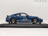 Minichamps 2021 Porsche 911 Turbo S (992) Sport Design Package Blue 1:18 - New