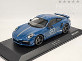 Minichamps 2021 Porsche 911 Turbo S (992) Sport Design Package Blue 1:18 - New