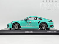 Minichamps 2021 Porsche 911 Turbo S (992) Sport Design Package Teal 1:18 - New