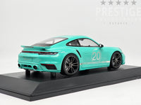 Minichamps 2021 Porsche 911 Turbo S (992) Sport Design Package Teal 1:18 - New