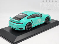 Minichamps 2021 Porsche 911 Turbo S (992) Sport Design Package Teal 1:18 - New