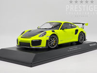 Minichamps 2018 Porsche 911 GT2 RS (991.2) Fluro Green w Silver Wheels 1:18 - New