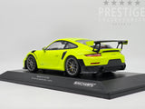 Minichamps 2018 Porsche 911 GT2 RS (991.2) Fluro Green w Silver Wheels 1:18 - New