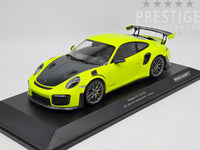 Minichamps 2018 Porsche 911 GT2 RS (991.2) Fluro Green w Silver Wheels 1:18 - New